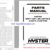 Hyster Forklift Truck G004 (S80FT-120FT, S80-100FTBCS, S120FTS, S120FTPRS) Parts Manual 1624734